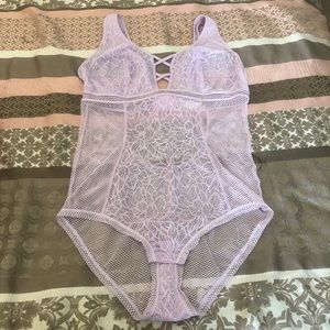 Intimate bodysuit teddi lavender lace XL purple
